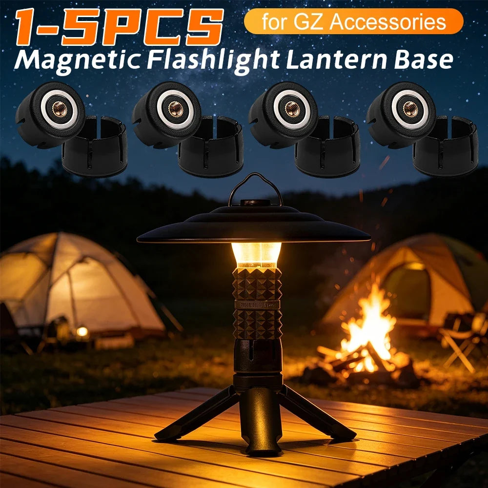 Magnetic Lantern Base Adapter – Portable Flashlight Holder Lantern Base Adapter Qme