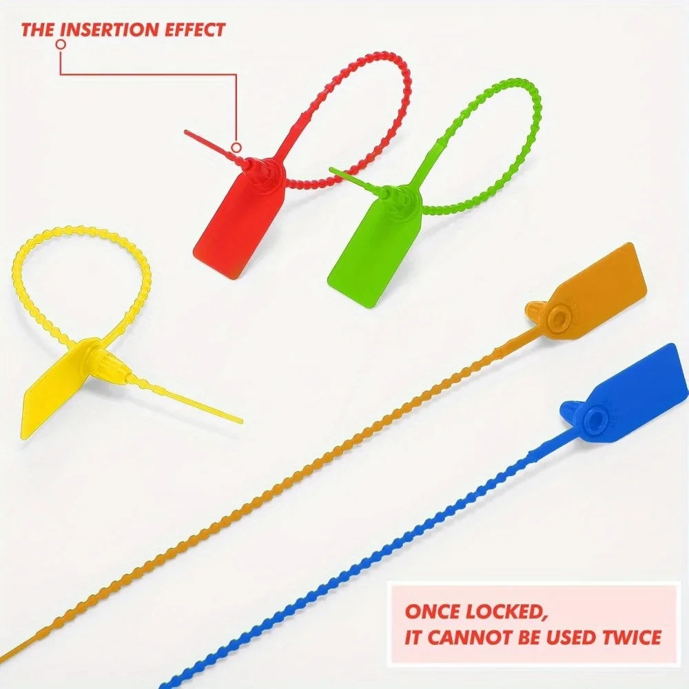 Mixed Plastic Tamper Seals Zip Ties Blank Security Tags 20pcs Security Tamper Seals Qme