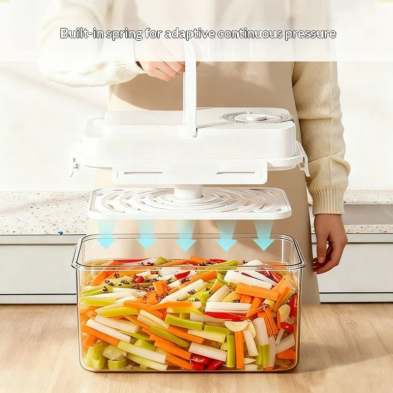 4L Kimchi & Pickle Fermentation Container with Press Plate Fermentation Container Qme