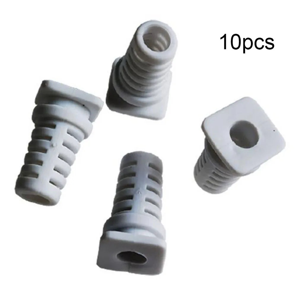 Rubber Cable Gland Strain Relief Connectors – 10 Pcs, 3.5–4.5mm Cable Strain Relief Qme