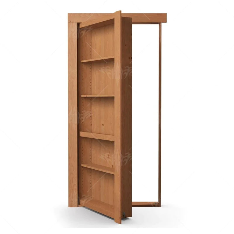 Hidden Bookshelf Door – Solid Wood Secret Interior Door Hidden Bookshelf Door Qst