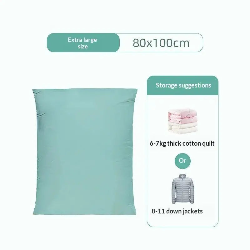 No-Pump Vacuum Compression Storage Bags – Extra Large Vacuum Storage Bags Qme A4