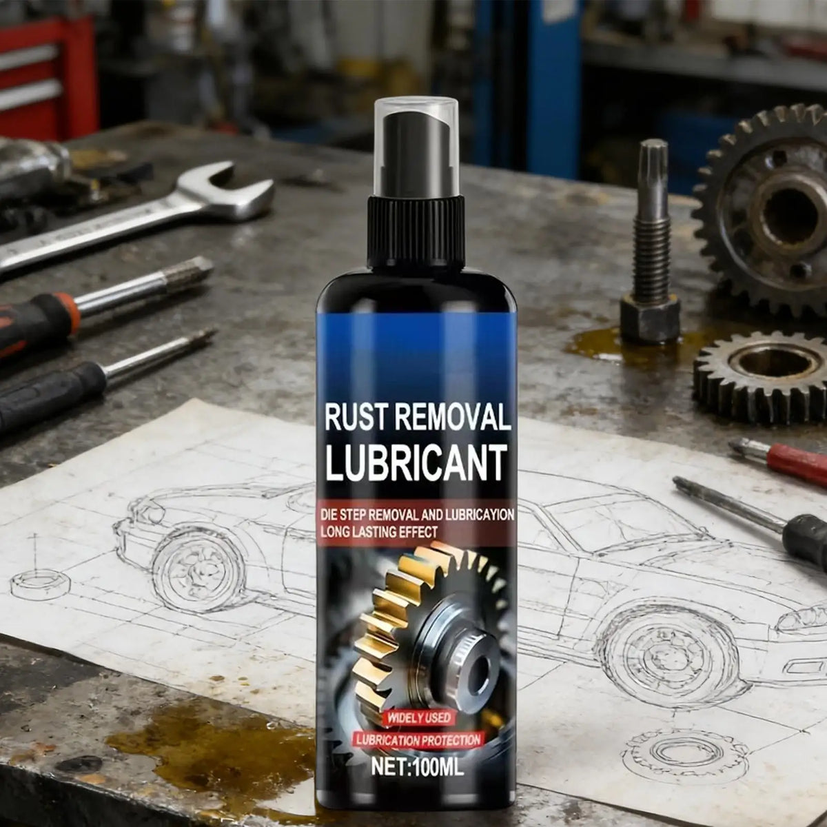 Rust Remover & Shine Restorer Spray 100ml – Metal & Vehicle Care Rust Remover Spray Qme