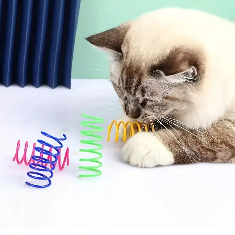 20-Piece Interactive Cat Toy Set – Balls, Spirals & Springs Interactive Cat Toys Qme