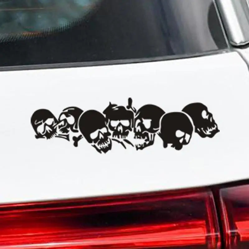 Reflective Skull Car & Motorcycle Decal – Halloween Sticker Car Decal Sticker Qst