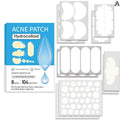 Hydrocolloid Acne Patches – Multi-Shape Invisible Bulk Pack Hydrocolloid Acne Patches Qme A