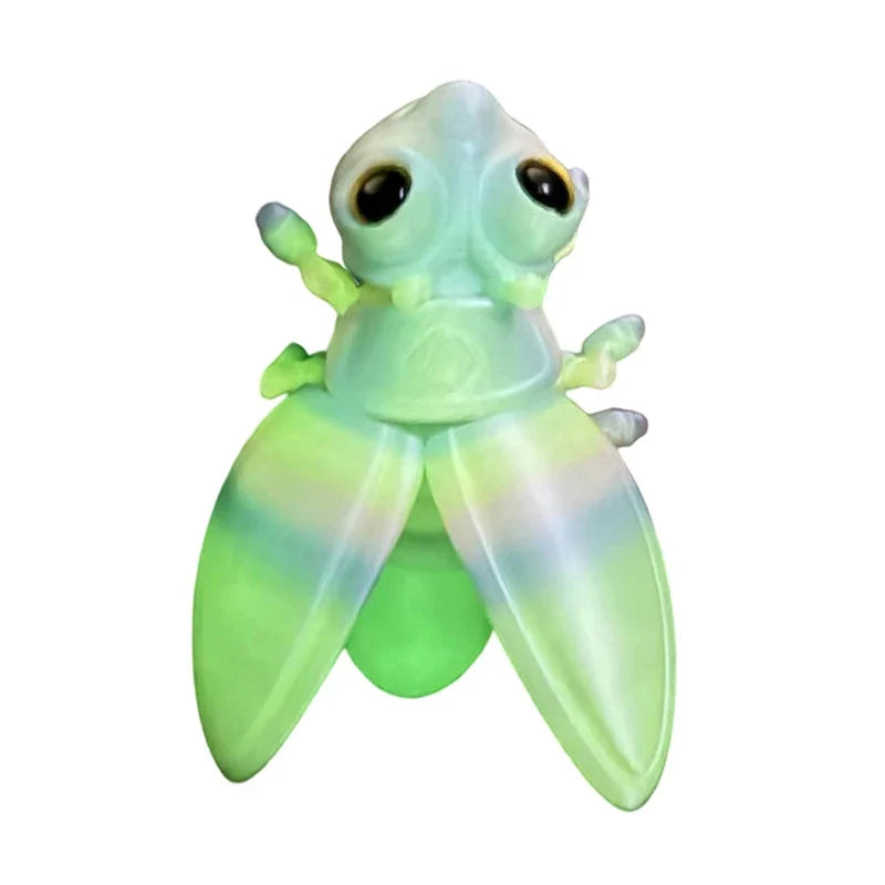 3D Luminous Firefly Figurine Refrigerator Magnets | Glowing Decor Decorative Figurine Magnet Qme A6
