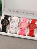 Candy-Colored Quartz Watch – Cute Soft Silicone Wristwatch Fashion Quartz Watch Qme Multicolor No