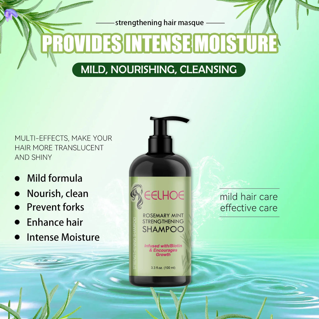 EELHOE Rosemary Nourishing Shampoo 100ml – All Hair Types Nourishing Shampoo Qst