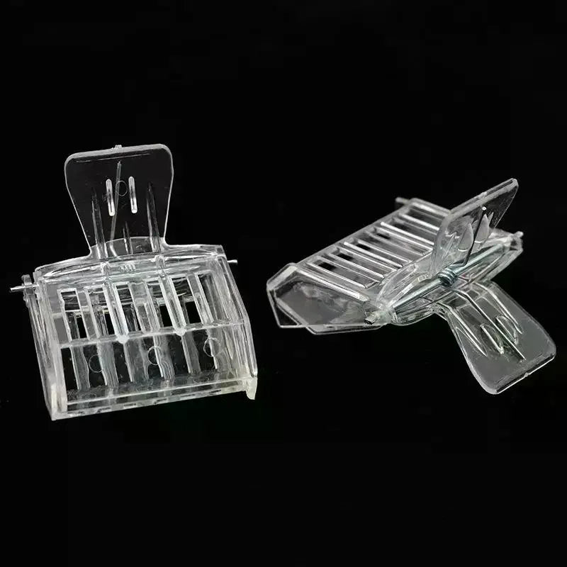 Transparent Clip-On Queen Bee Catcher Cages | 3 or 5 Pack Queen Bee Catcher Qme