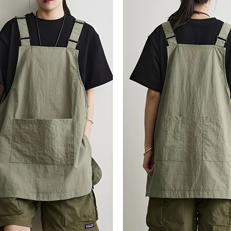 Waterproof Unisex Apron – Barber, Café & Catering Workwear Workwear Apron Qme