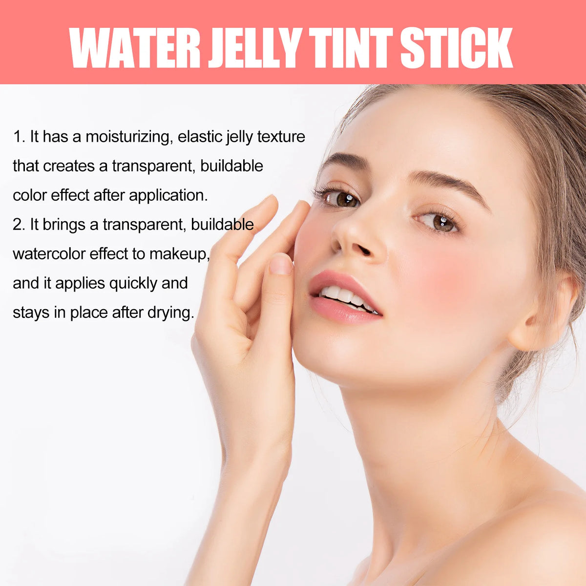 Eelhope 3-in-1 Milk Jelly Tint Blush & Lip Color Stick Blush & Lip Tint Qst