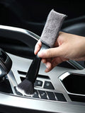 Dual Head Car AC Vent Cleaning Brush | Interior Detail Tool Car Detailing Brush Qme black