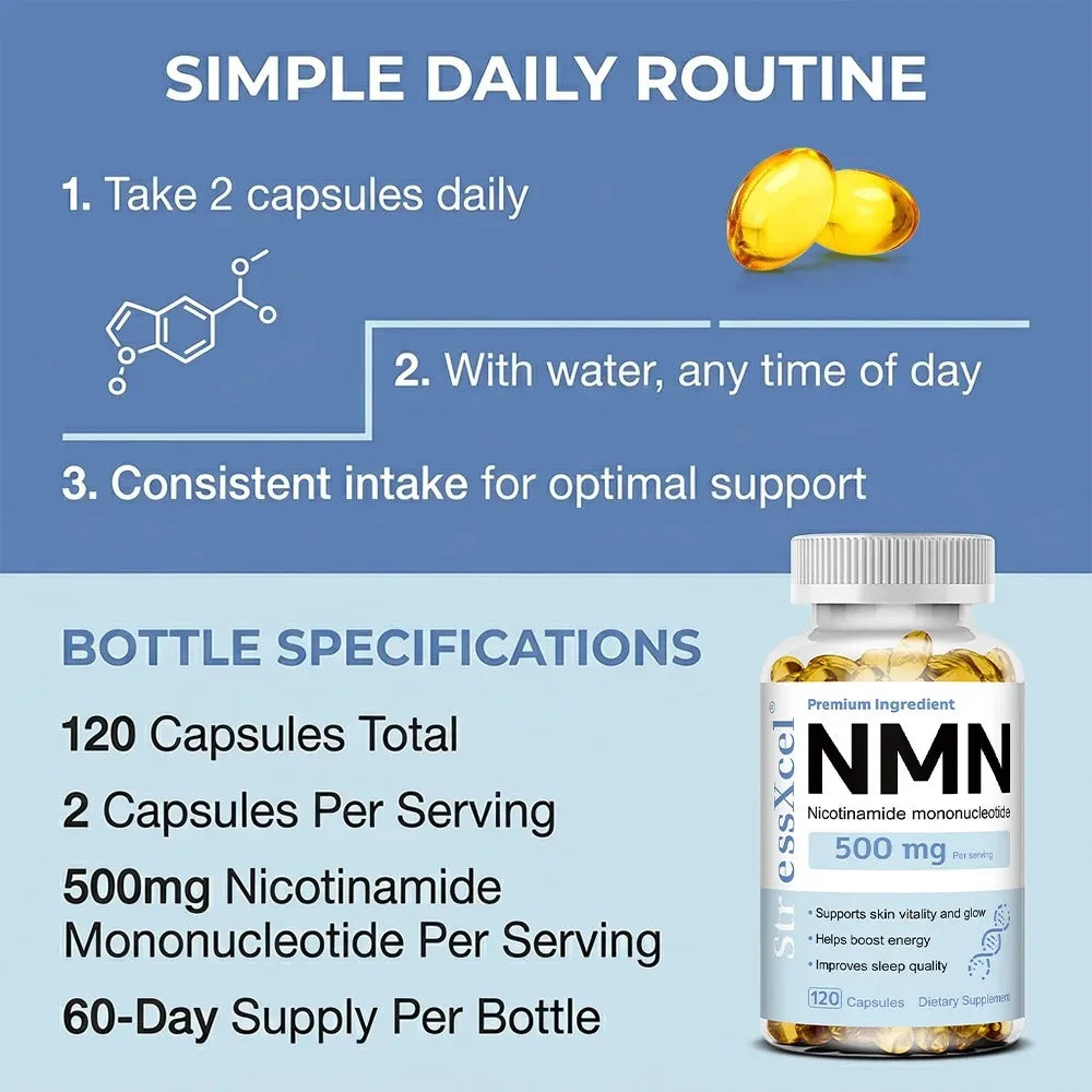 ZENVITALIZE NMN Nicotinamide Mononucleotide NAD+ Supplement NMN Supplement Qst