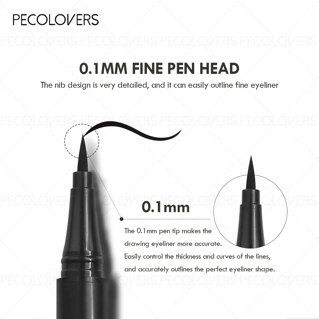 Ultra-Fine Tip Liquid Eyeliner Pen – Waterproof, Black & Brown Liquid Eyeliner Pen Qme