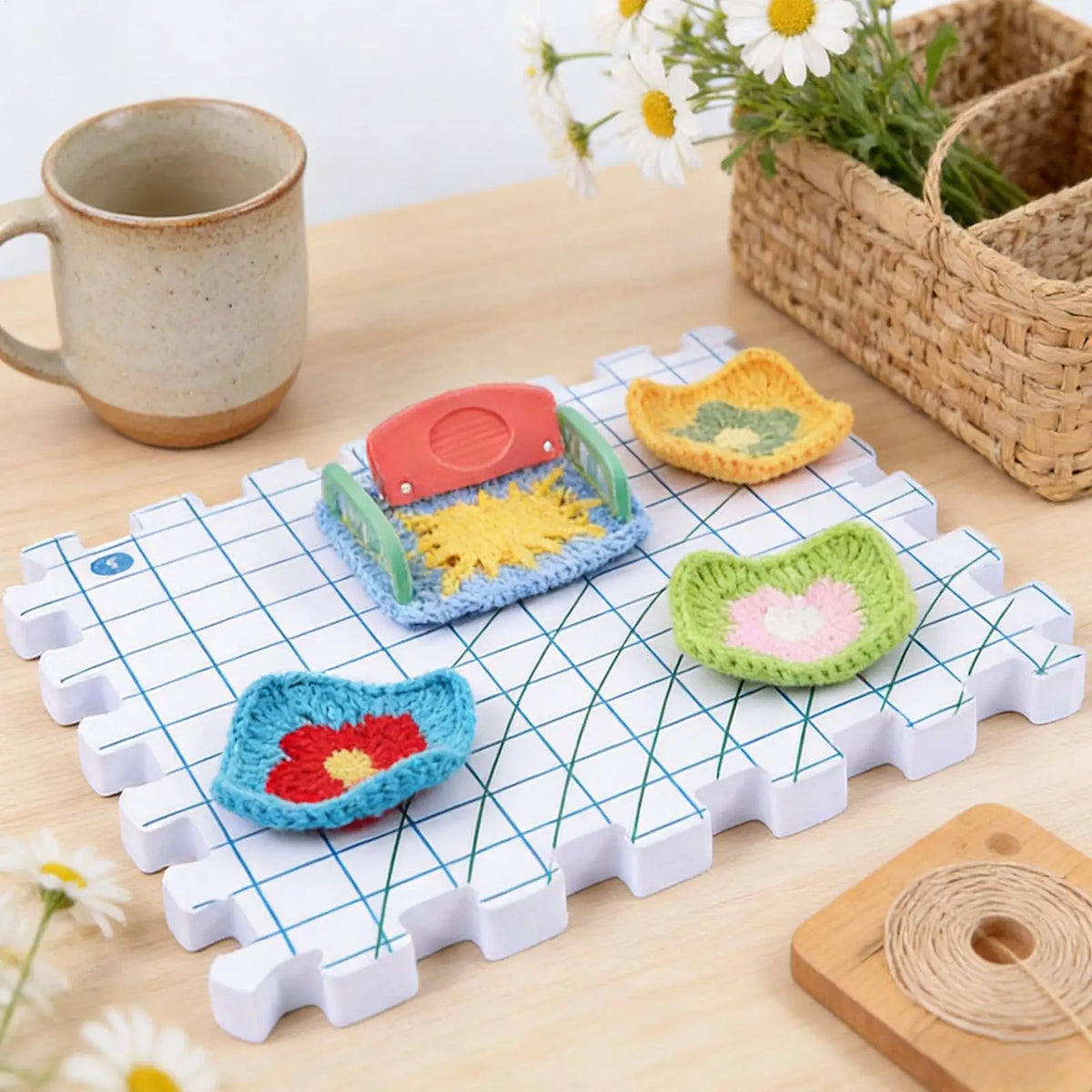 Crochet Blocking Mat – Foam Board for Knitters & Fiber Artists Blocking Mat Qme