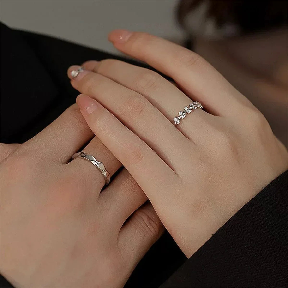 Y2K Star Cross Crystal Ring – Hiphop Zircon Unisex Ring Crystal Statement Ring Qme