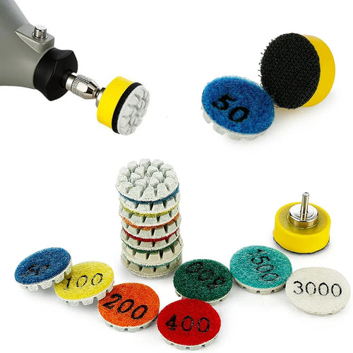 1" Wet Dry Polishing Pad Grinding Disc – Marble Granite Concrete Polishing Grinding Disc Qme