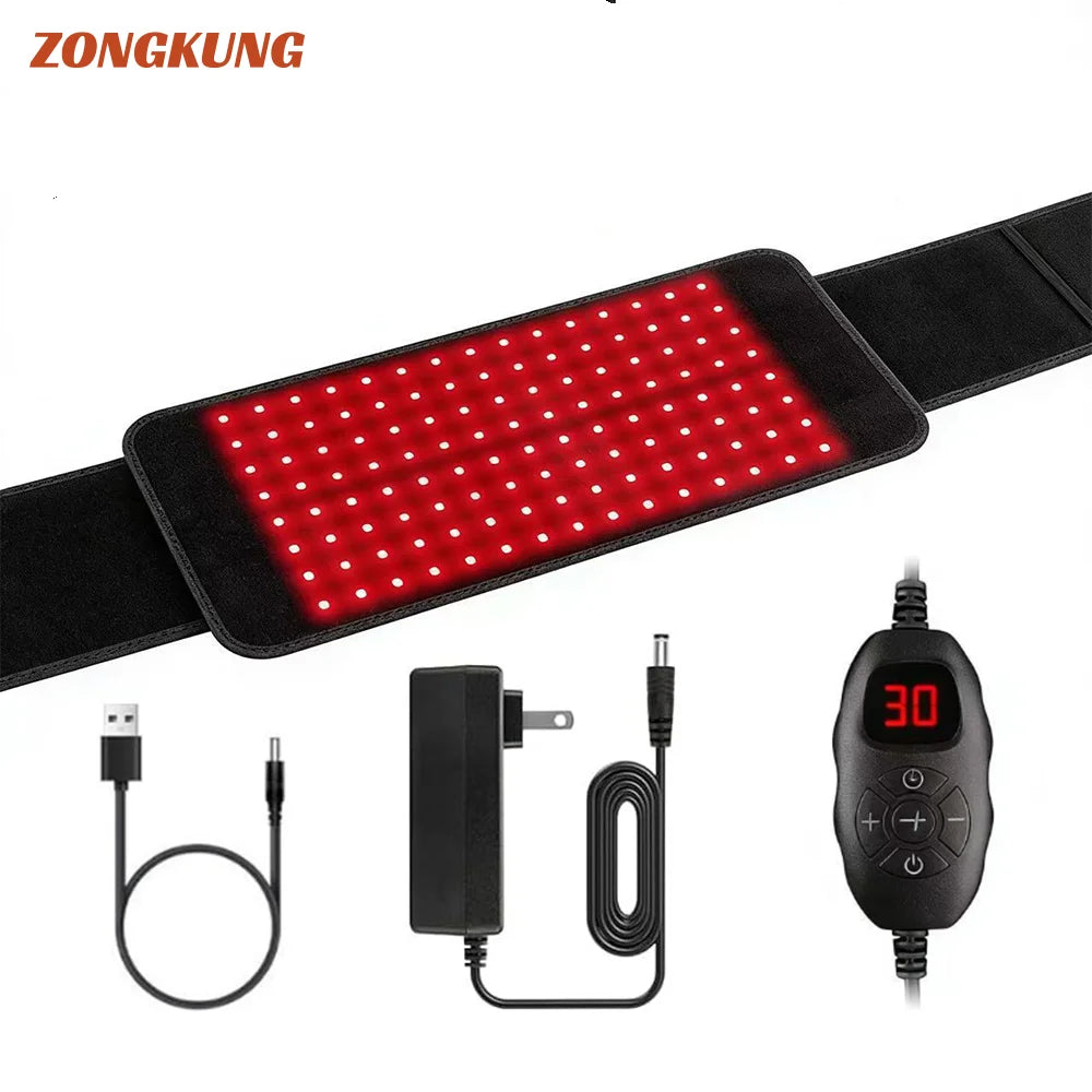 Red Light Therapy Belt 660nm 850nm – Wearable Infrared LED Wrap Red Light Therapy Belt Qst