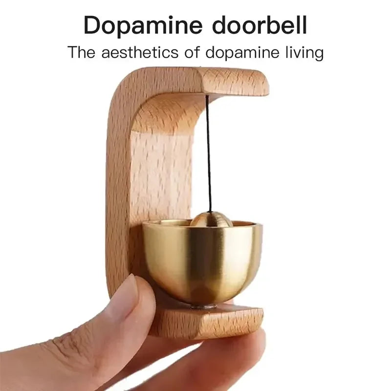 Magnetic Beech Wood Door Entry Bell – Wind Chime for Car & Home Wood Door Wind Bell Qme