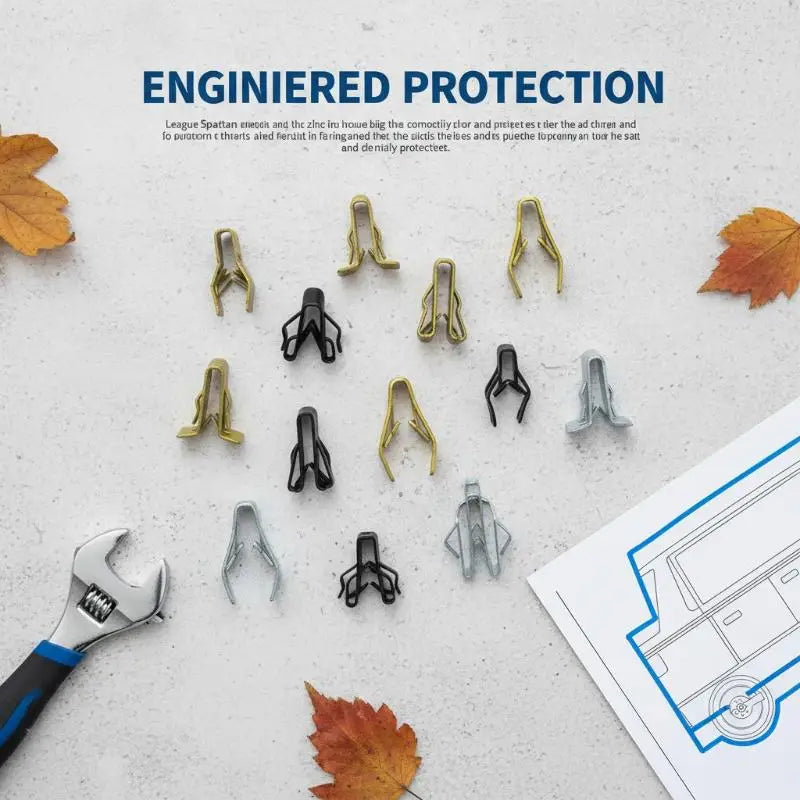 Universal Dashboard Retainer Rivet Clips – Metal Trim Fasteners Auto Trim Fasteners Qme