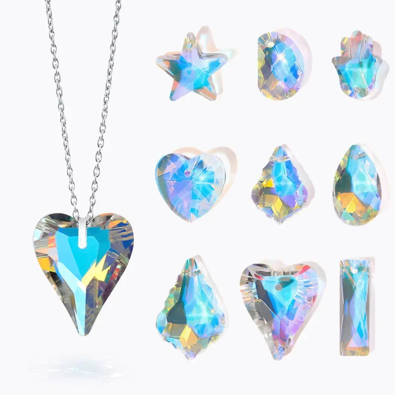 AB Crystal Shiny Charm Loose Beads for DIY Jewelry Making Crystal Craft Beads Qme