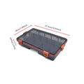 Large Capacity Fishing Tackle Box – Hook & Lure Storage Fishing Tackle Box Qme L Orange