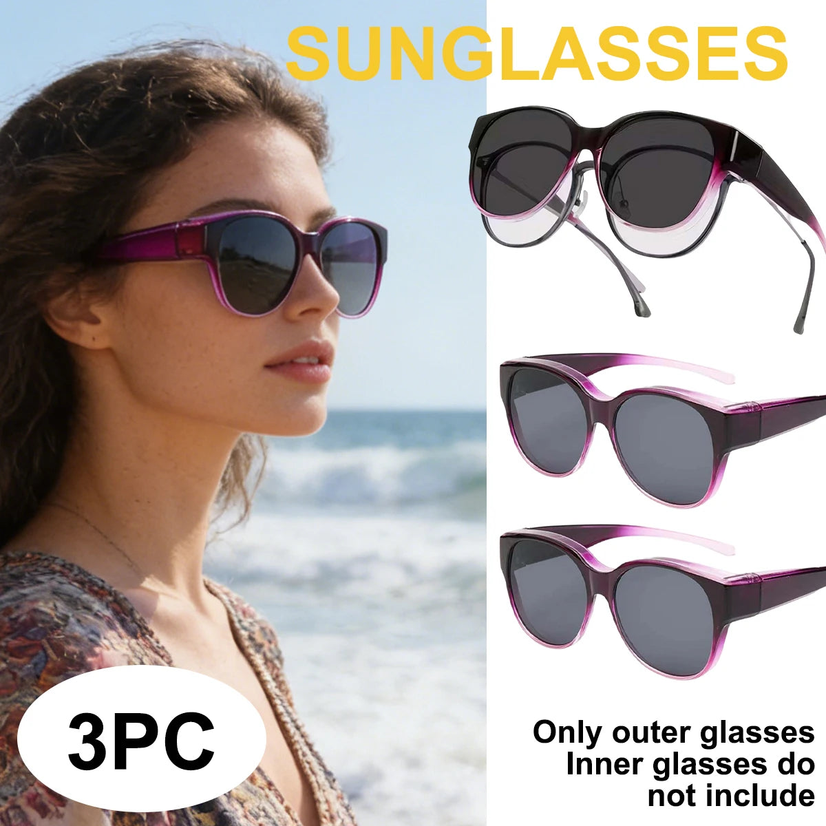 VOPHA Vintage Square Sunglasses UV400 – Unisex Retro T03 Vintage Sunglasses Qst Purple