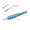 Precision Double Eyelid Forceps – Stainless Steel Tweezers Cosmetic Tweezers Qme h