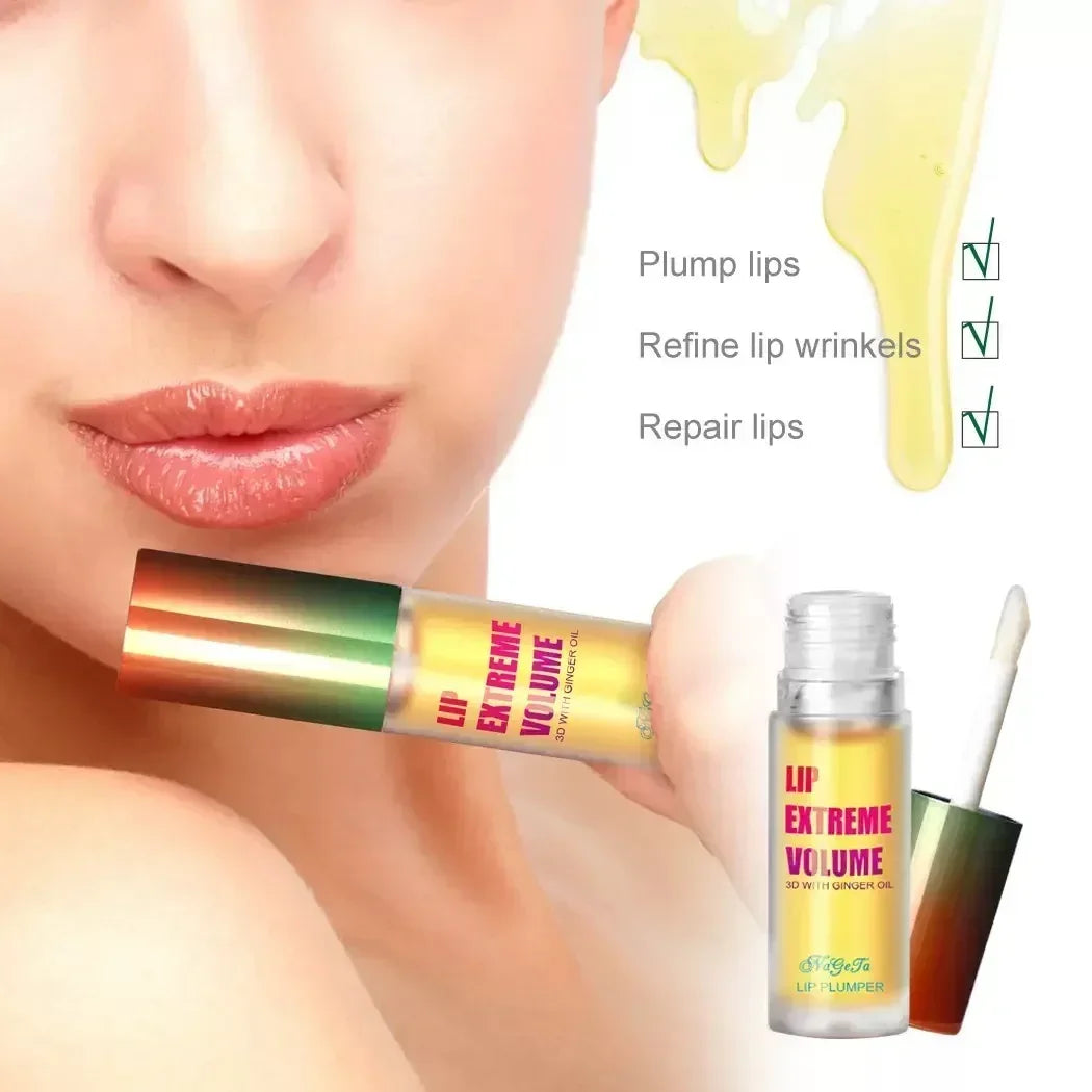 Ginger Mint Lip Plumper Oil – Volumizing Plumping Serum | Qme Lip Plumper Oil Qme
