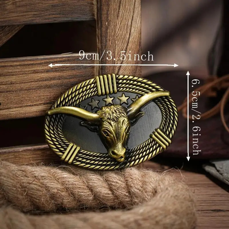 Western Belt Buckle – Vintage Cowboy Rodeo Silver | Men & Women Western Belt Buckle Qst A5