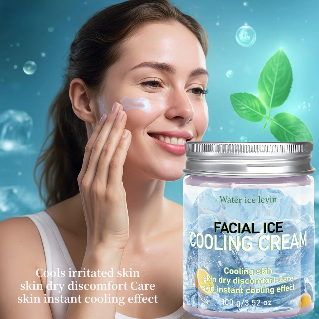 Natural Collagen Ice Cooling Face Cream for Dry Skin Facial Moisturizer Qme