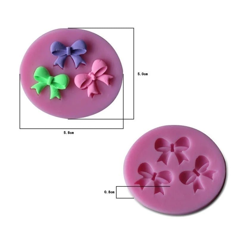 Bow Tie Silicone Mold – 3D Chocolate, Candy & Fondant Baking Silicone Baking Mold Qme