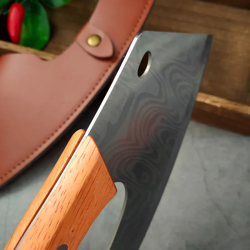 Chef Knife 5Cr15Mov Stainless Steel Wood Handle | 20.5cm Kitchen Chef Knife Qst