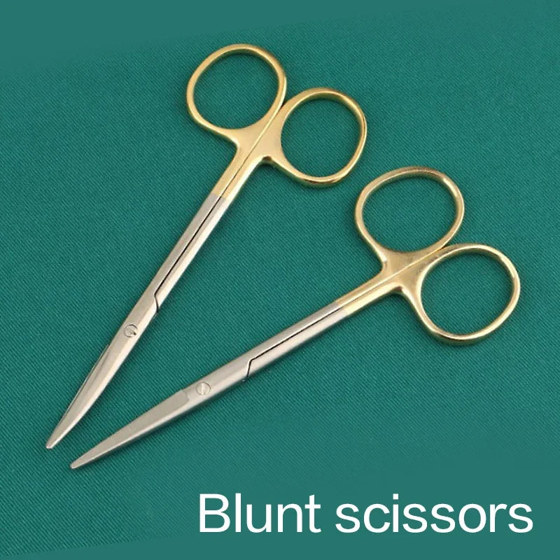 TC Metzenbaum Curved Scissors – Titanium Steel Blunt Tip 12.5cm Precision Cutting Scissors Qme