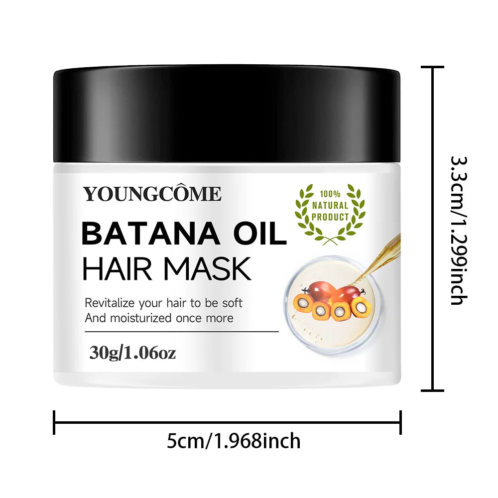 YOUNGCOME Batana Hair Mask – Frizz Control & Deep Moisture Hair Conditioning Mask Qst 30G