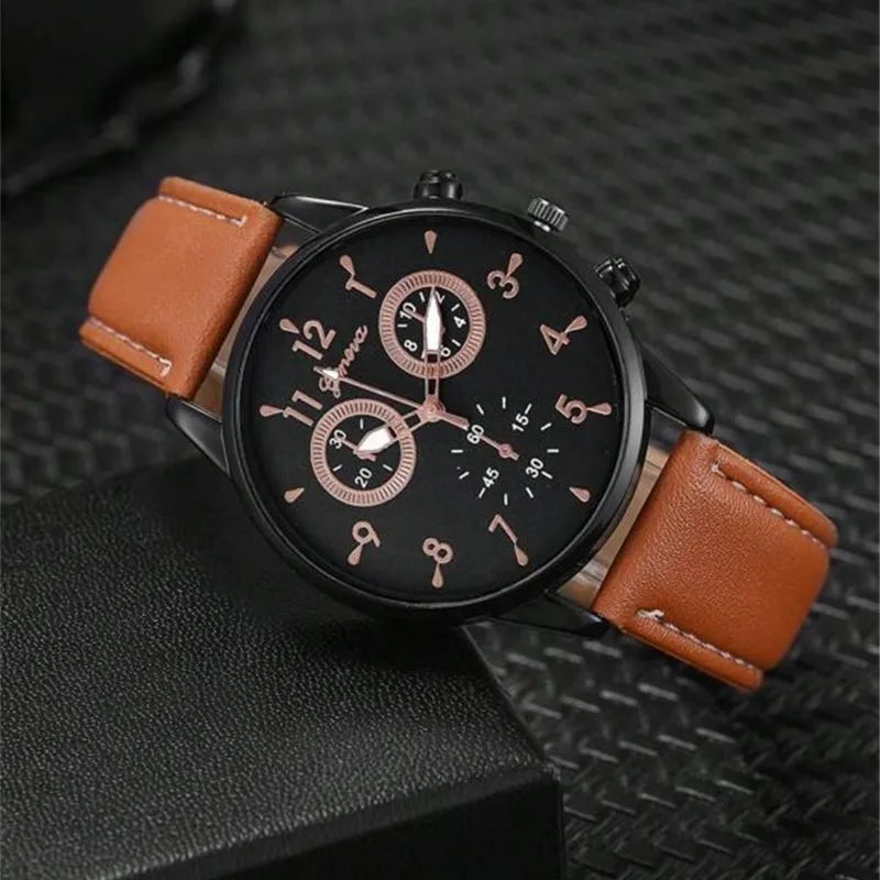 Geneva 3-Piece Gift Set – Watch, Wallet & Sunglasses Gift Box Set Qme