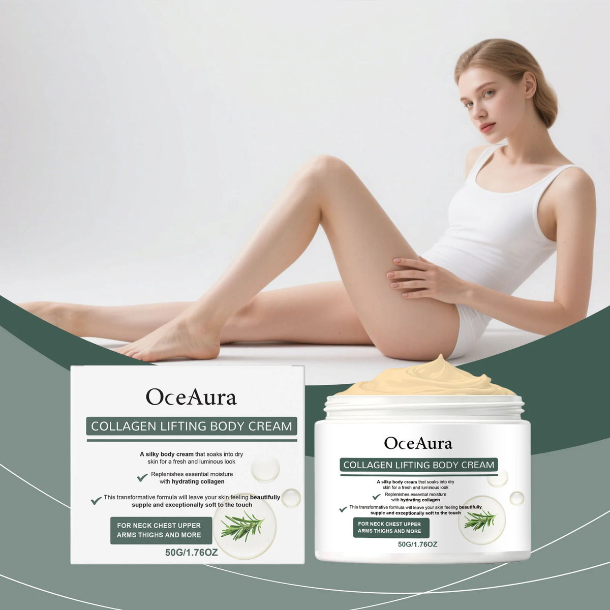 OceAura Collagen Body Oil – Firming & Moisturizing Skin Oil Collagen Body Oil Qst