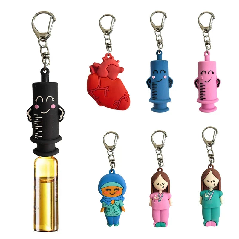 Syringe-Shaped Ampoule Bottle Opener Keychain Cutter Tool Ampoule Bottle Opener Qme