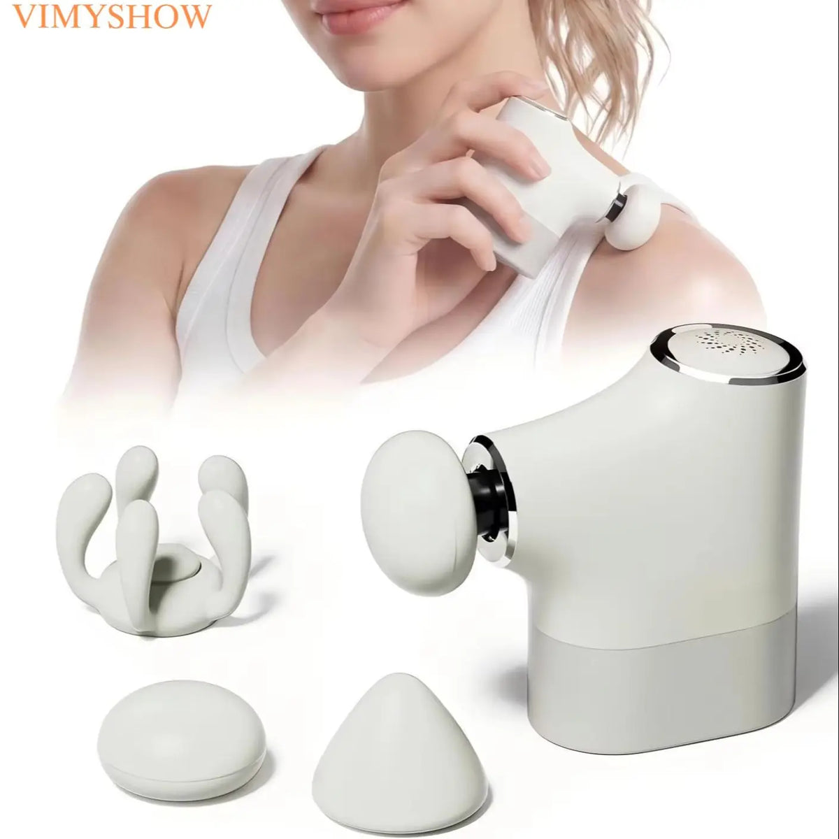 VIMYSHOW 3-in-1 Mini Massage Gun – Portable Percussion Massager Mini Massage Gun Qst
