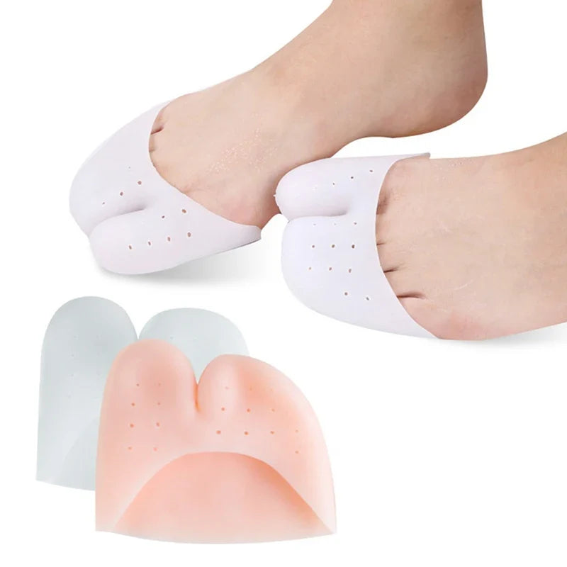 Silicone Gel Forefoot Pads & Toe Protectors – 1 Pair Silicone Foot Pads Qme