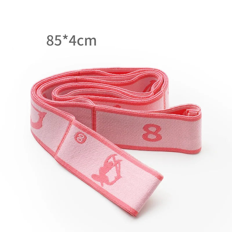 Yoga Stretch Strap Resistance Band – Dance, Gymnastics & Pilates Yoga Stretch Strap Qme Pink S