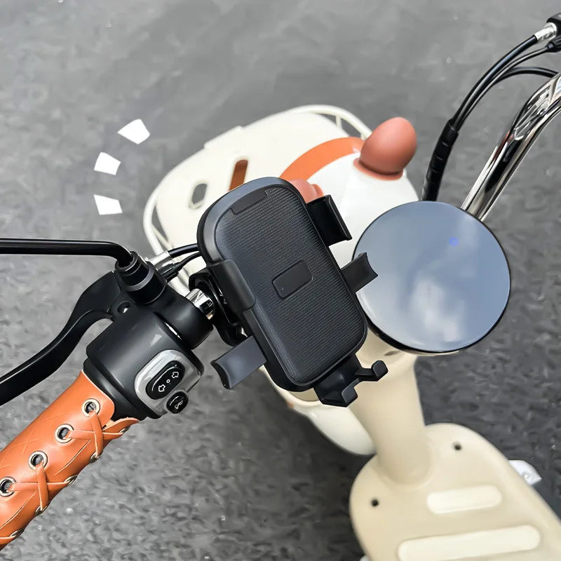 Universal Motorcycle & Car Phone Holder – Handlebar Mount Phone Mount Holder Qme