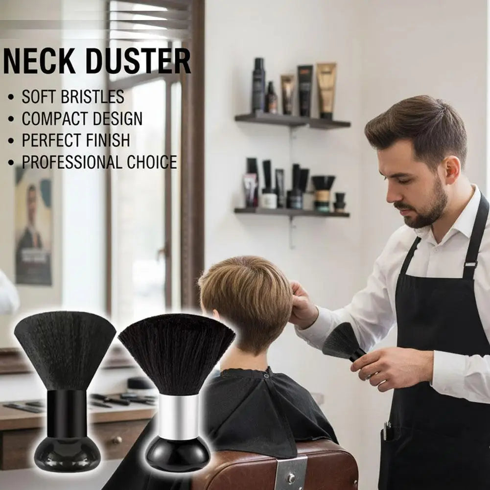 Professional Neck Duster Barber Brush – Soft Bristle Hair Sweep Barber Neck Duster Qme