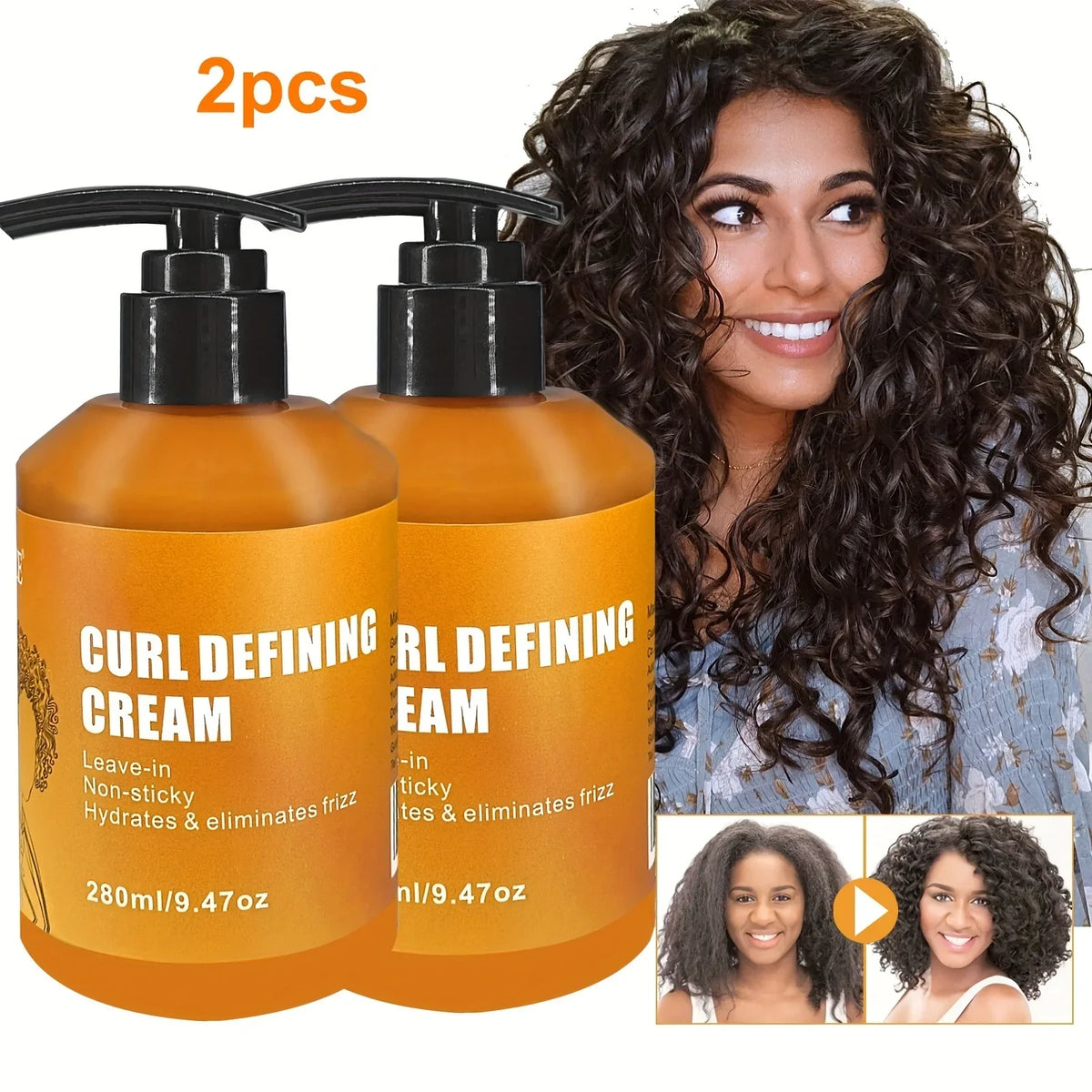 GZE Curl Defining Cream – Sulfate-Free, Frizz-Free Curls Curl Defining Cream Qme