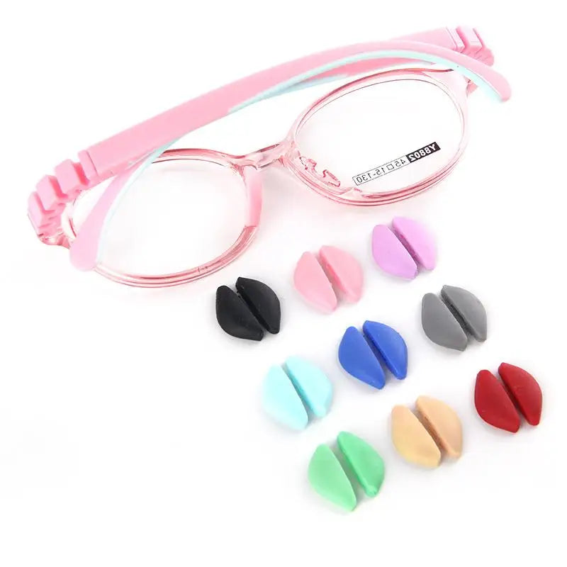 Silicone Glasses Nose Pads – Soft Non-Slip Air Cushion 1 Pair Eyewear Accessories Qst