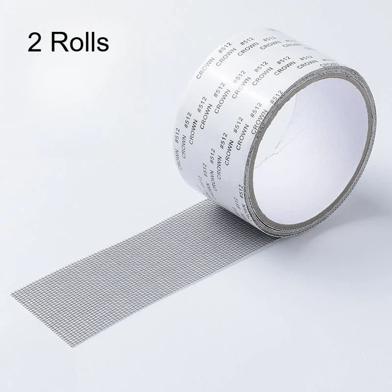 Window Screen Repair Tape – Waterproof Self-Adhesive Mesh Patch Screen Repair Tape Qme 2 Rolls