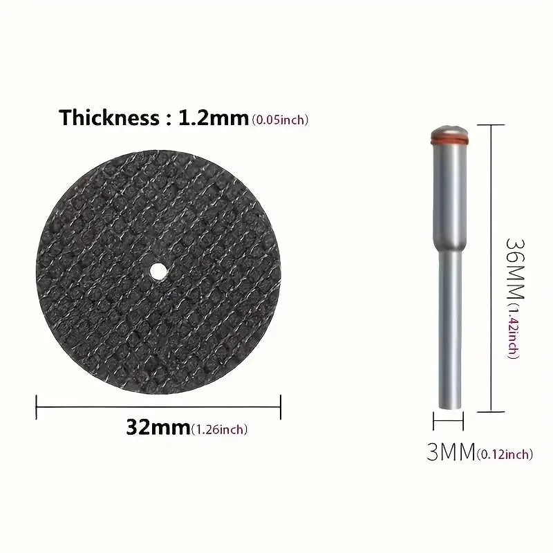 Abrasive Cutting Disc Mandrels & Grinding Wheels for Metal Abrasive Cutting Disc Set Qme