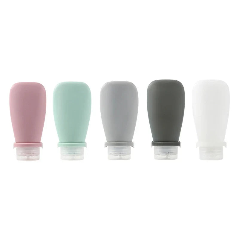 Silicone Travel Bottles – Leak-Proof Refillable 30/60/90ml Travel Bottles Qme
