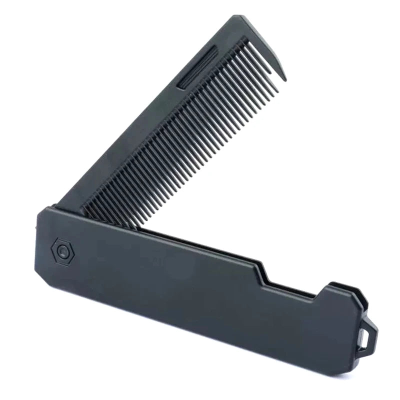 Men's Folding Pocket Comb – Portable Beard & Hair Styling Folding Pocket Comb Qst 1pcs